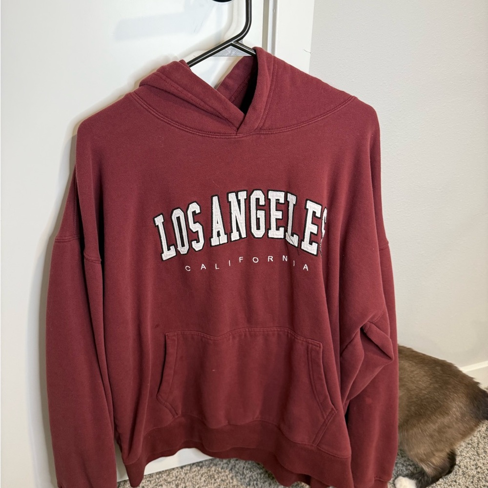 Hollister Red Sweater Classic Varsity Style